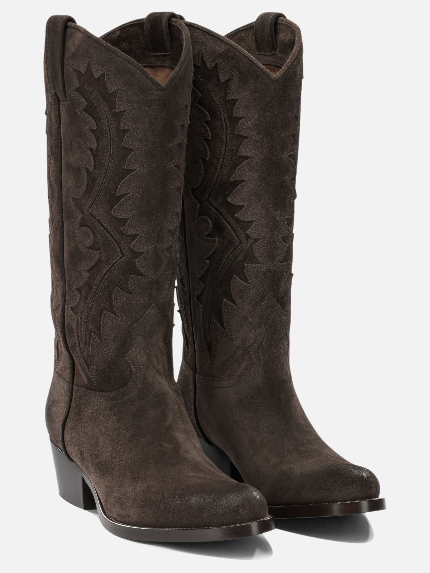 Cowboy 100% suede leather - 100% leather  Marrone - Sartore Donna | PDP | VIETTI Online Store | thumbnail_2