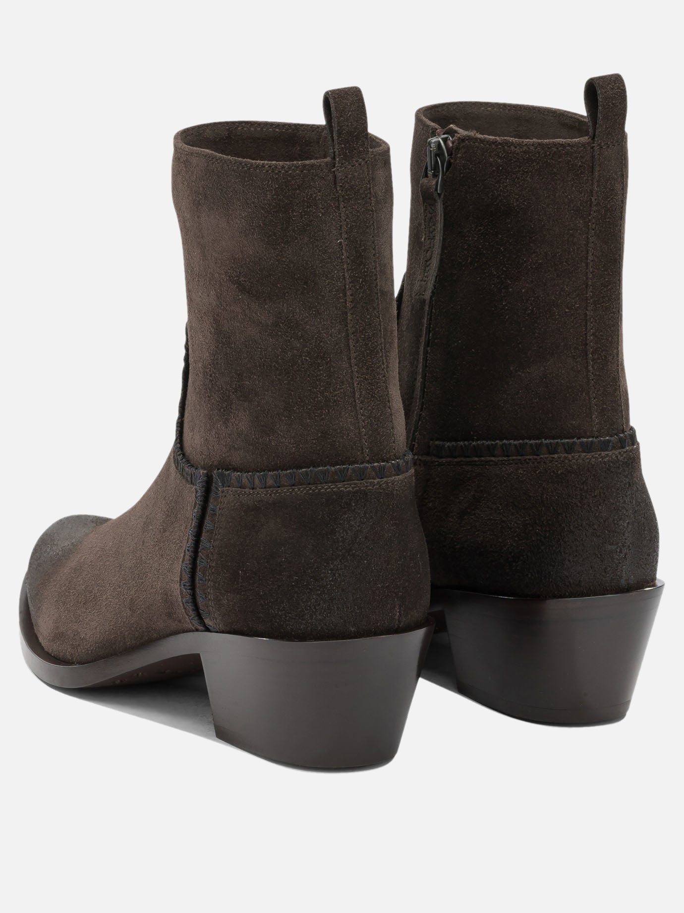 Stivaletti con zip 100% leather - 100% leahter  Marrone - Sartore Donna | PDP | VIETTI Online Store | Zoom-Modal_4
