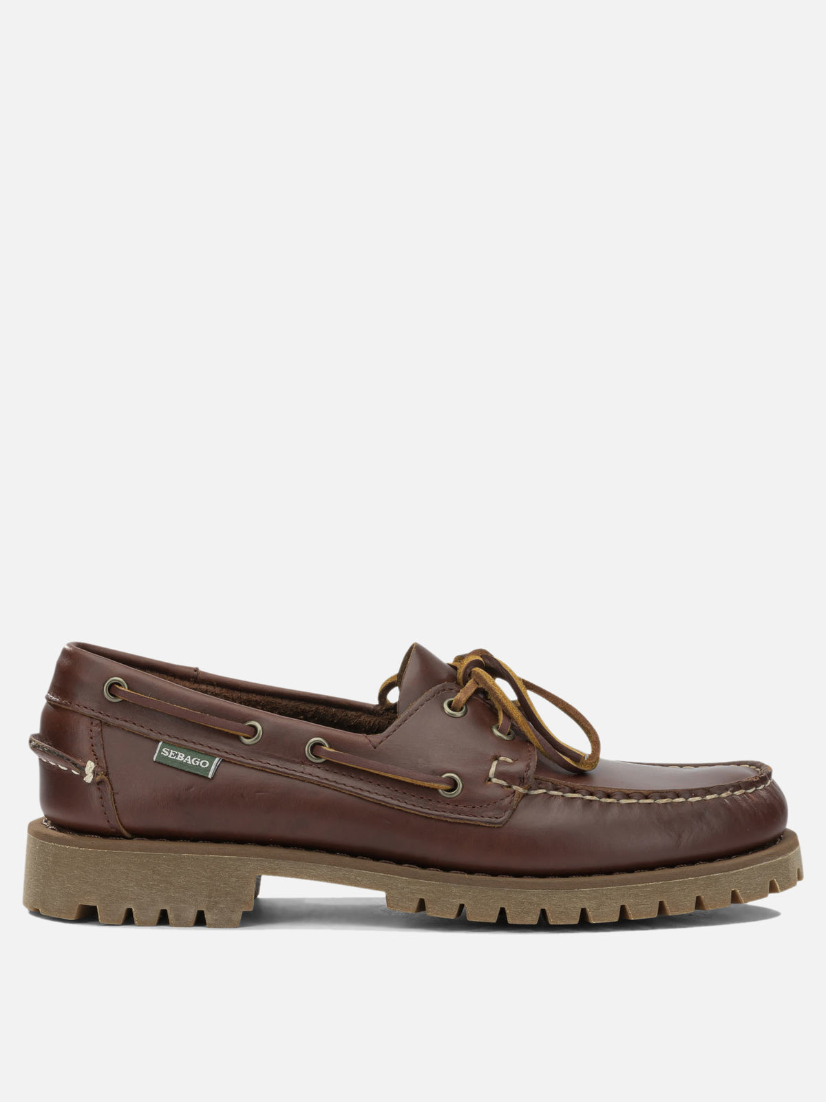 Sebago "Ranger Waxy" Lace-Up Loafers Brown

