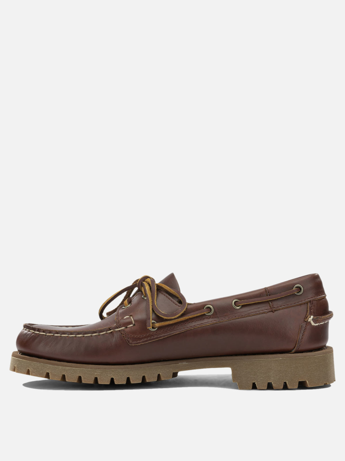 Sebago "Ranger Waxy" Lace-Up Loafers Brown


