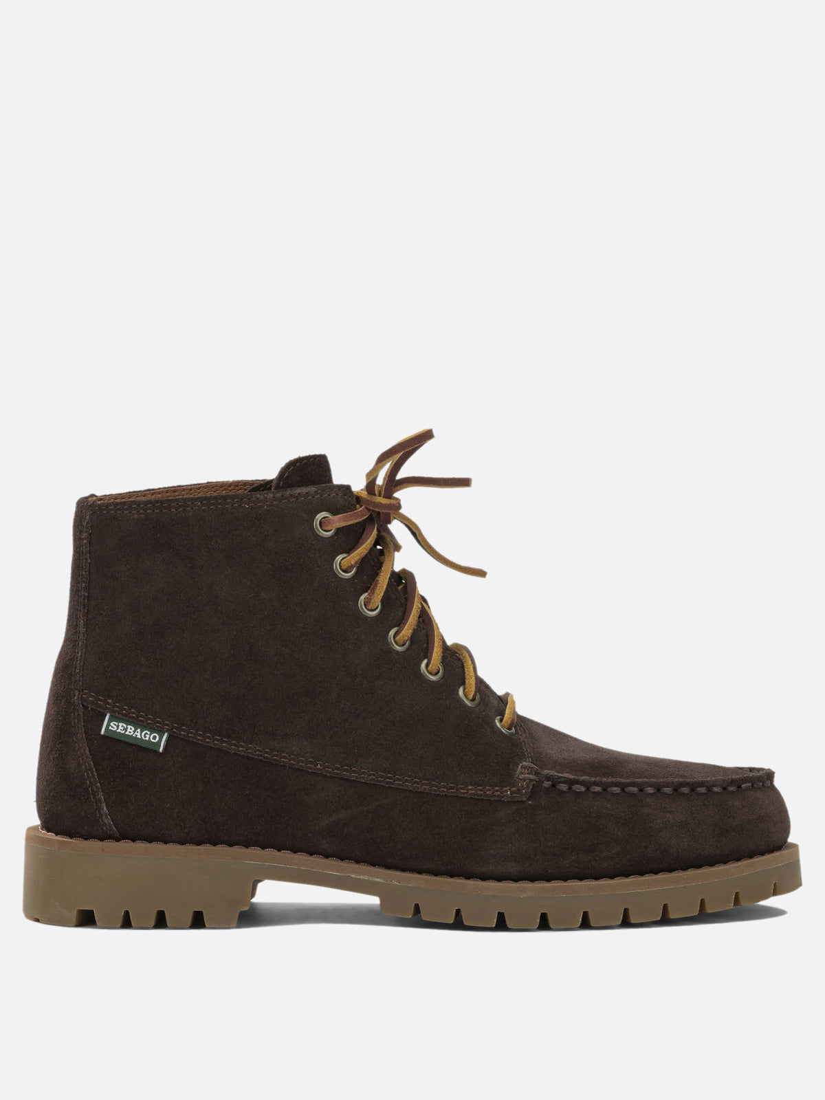 Sebago "Parker" Lace-Up Ankle Boots Brown