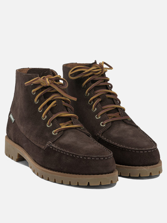 Sebago "Parker" Lace-Up Ankle Boots Brown

