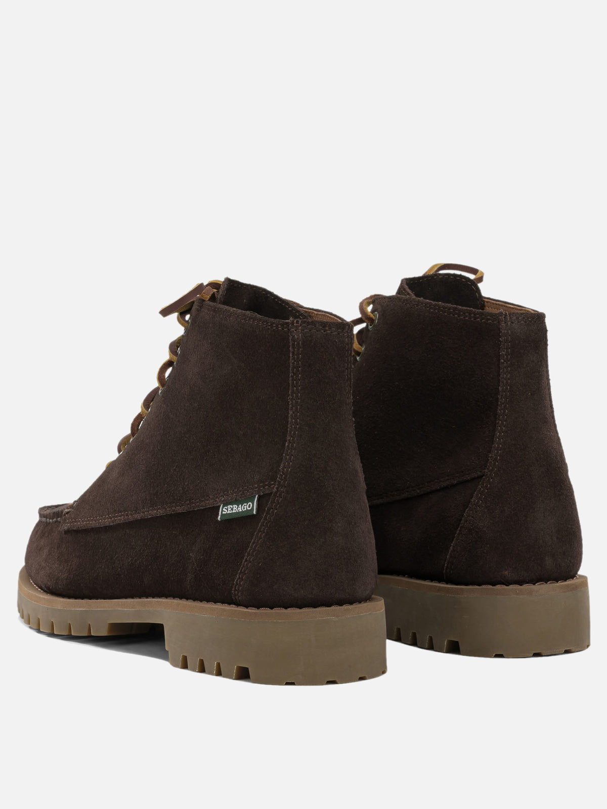 Sebago "Parker" Lace-Up Ankle Boots Brown