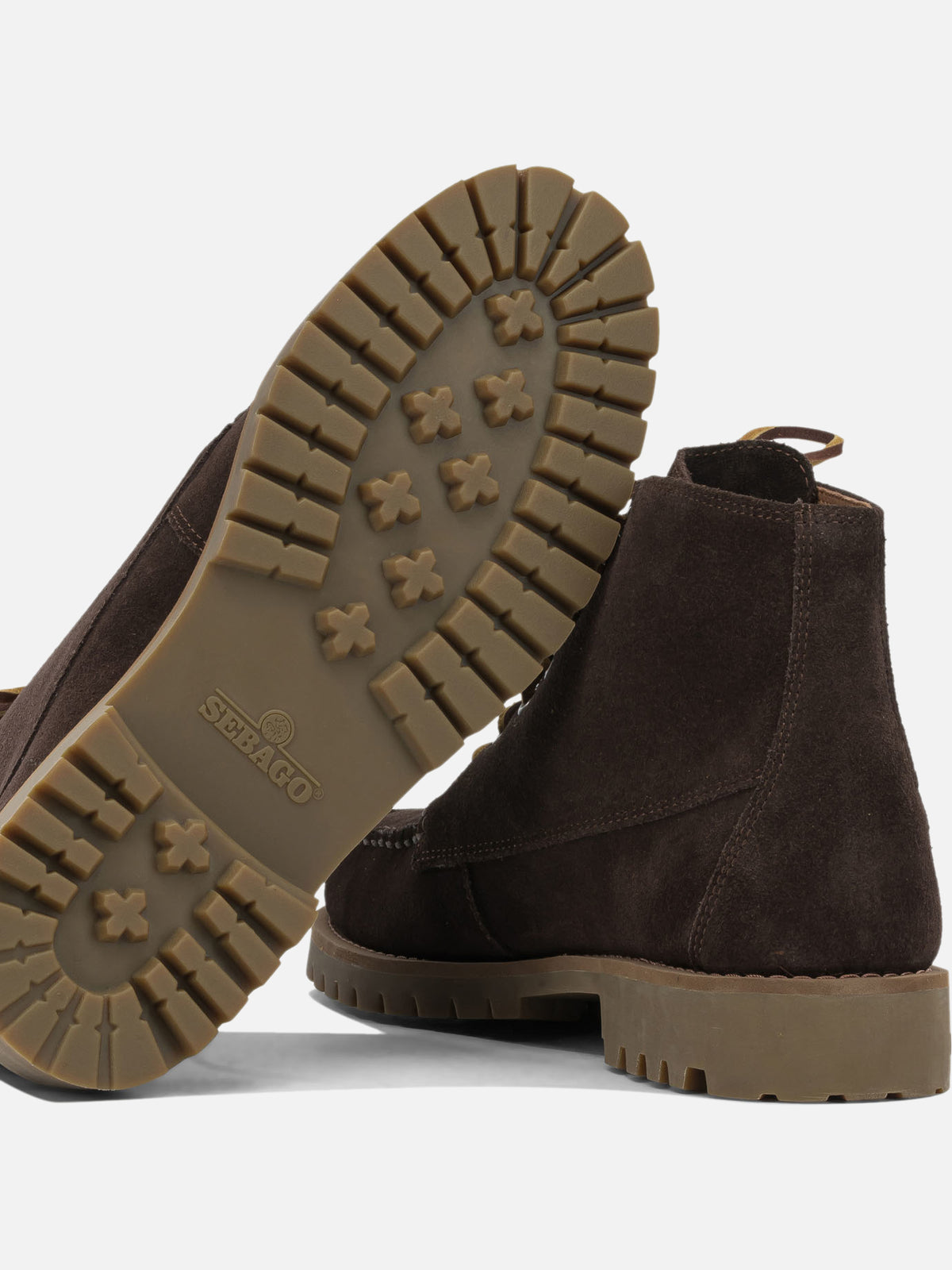 Sebago "Parker" Lace-Up Ankle Boots Brown