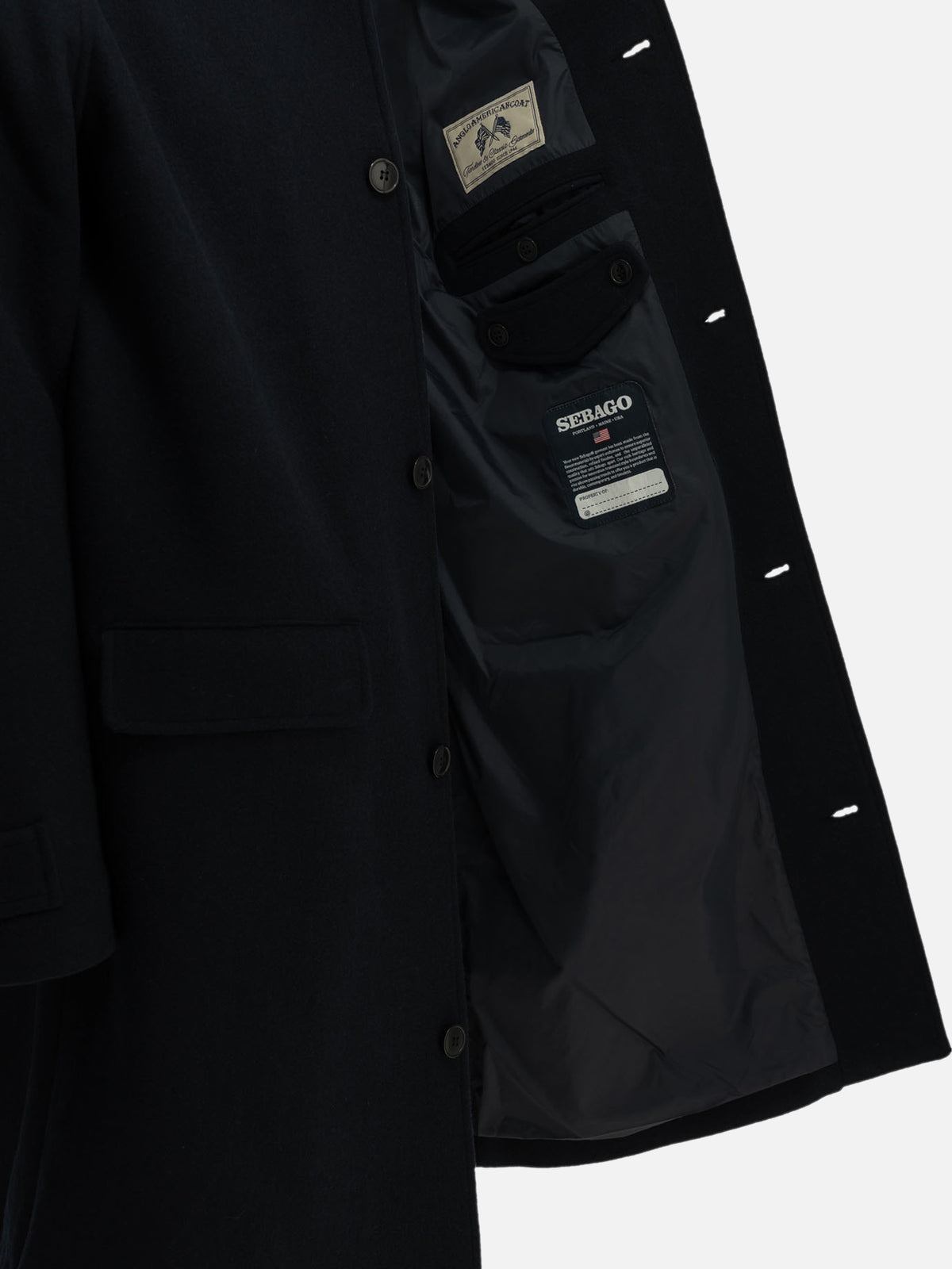 Sebago "Beals" Long Coat Blue - VIETTI