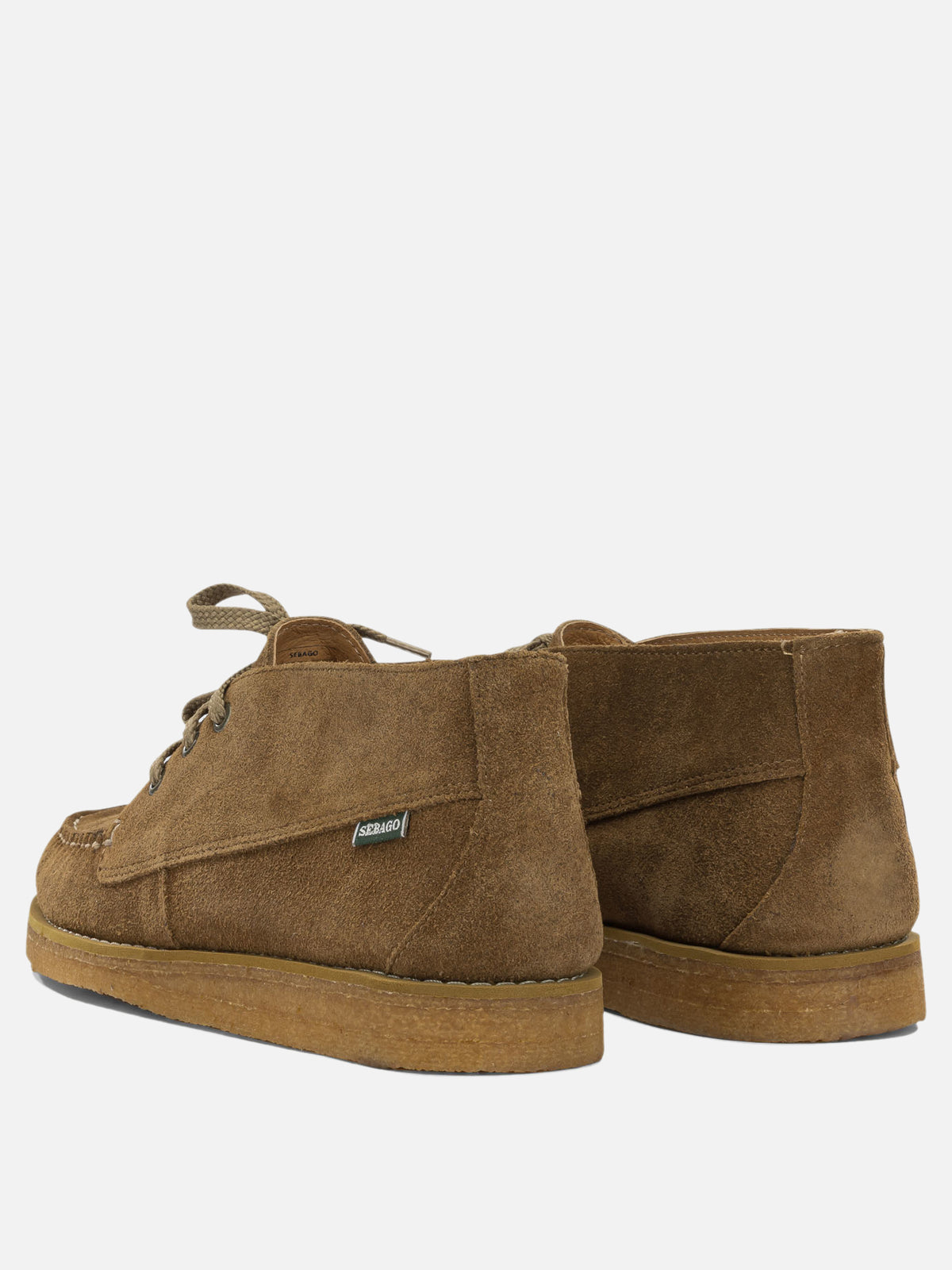 Sebago "Dakota" Lace-Up Loafers Brown

