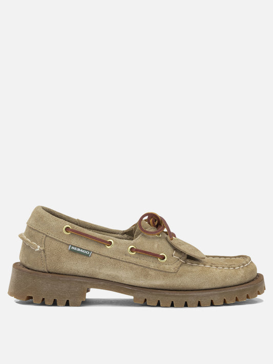 Sebago "Ranger Artisan" Lace-Up Loafers Beige

