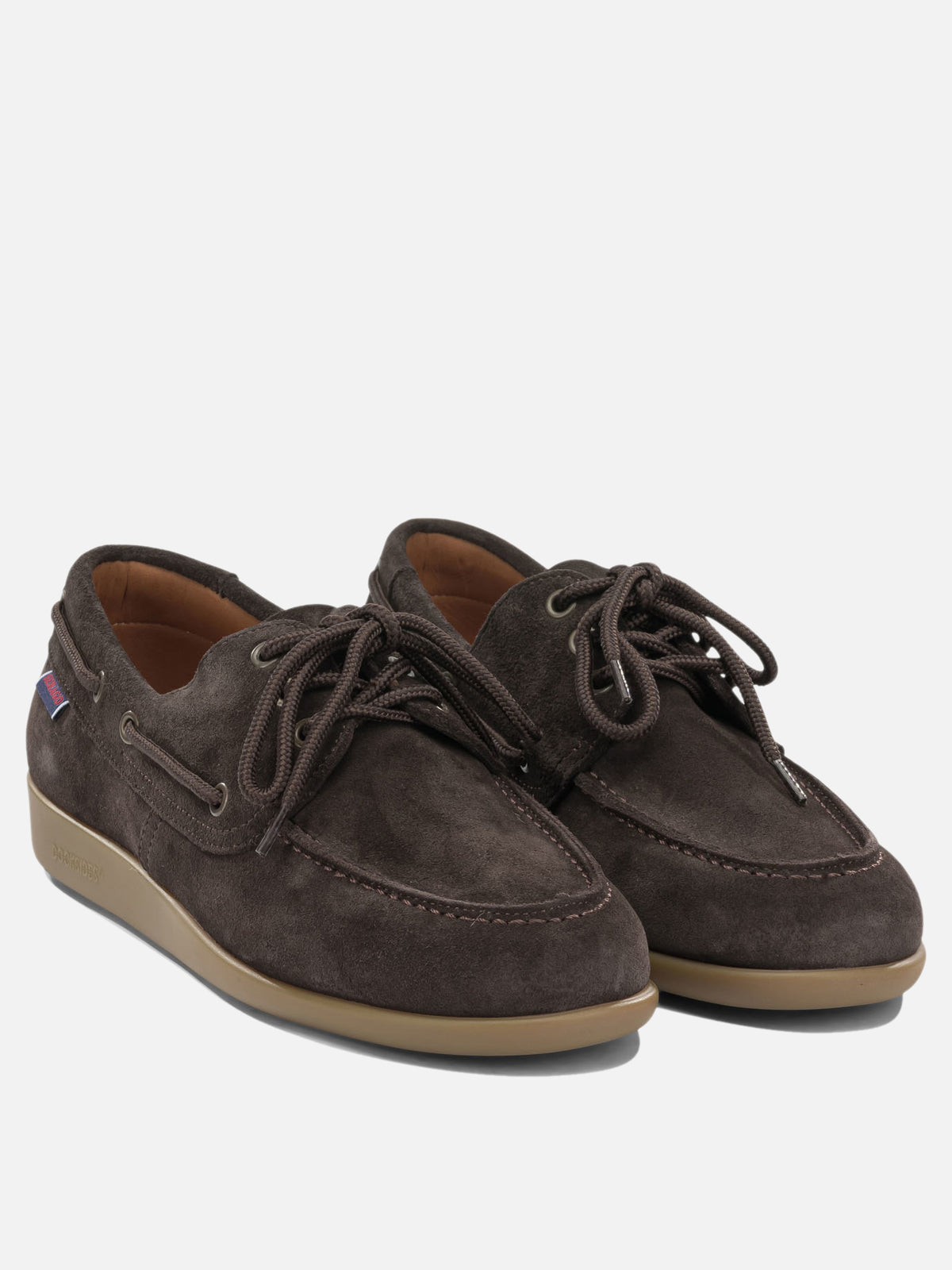 Sebago "Gary Jobson Suede" Lace-Up Loafers Brown

