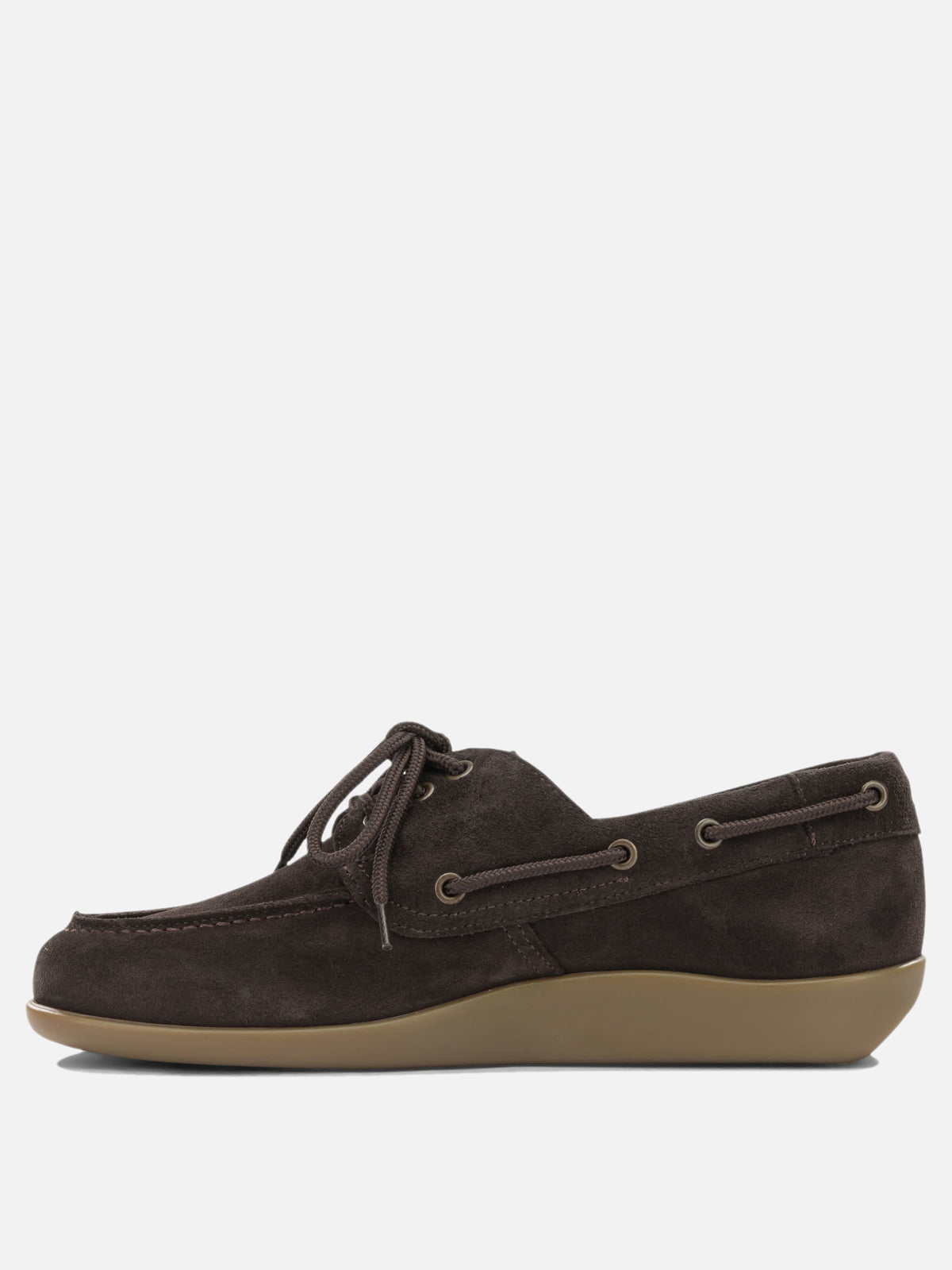 Sebago "Gary Jobson Suede" Lace-Up Loafers Brown

