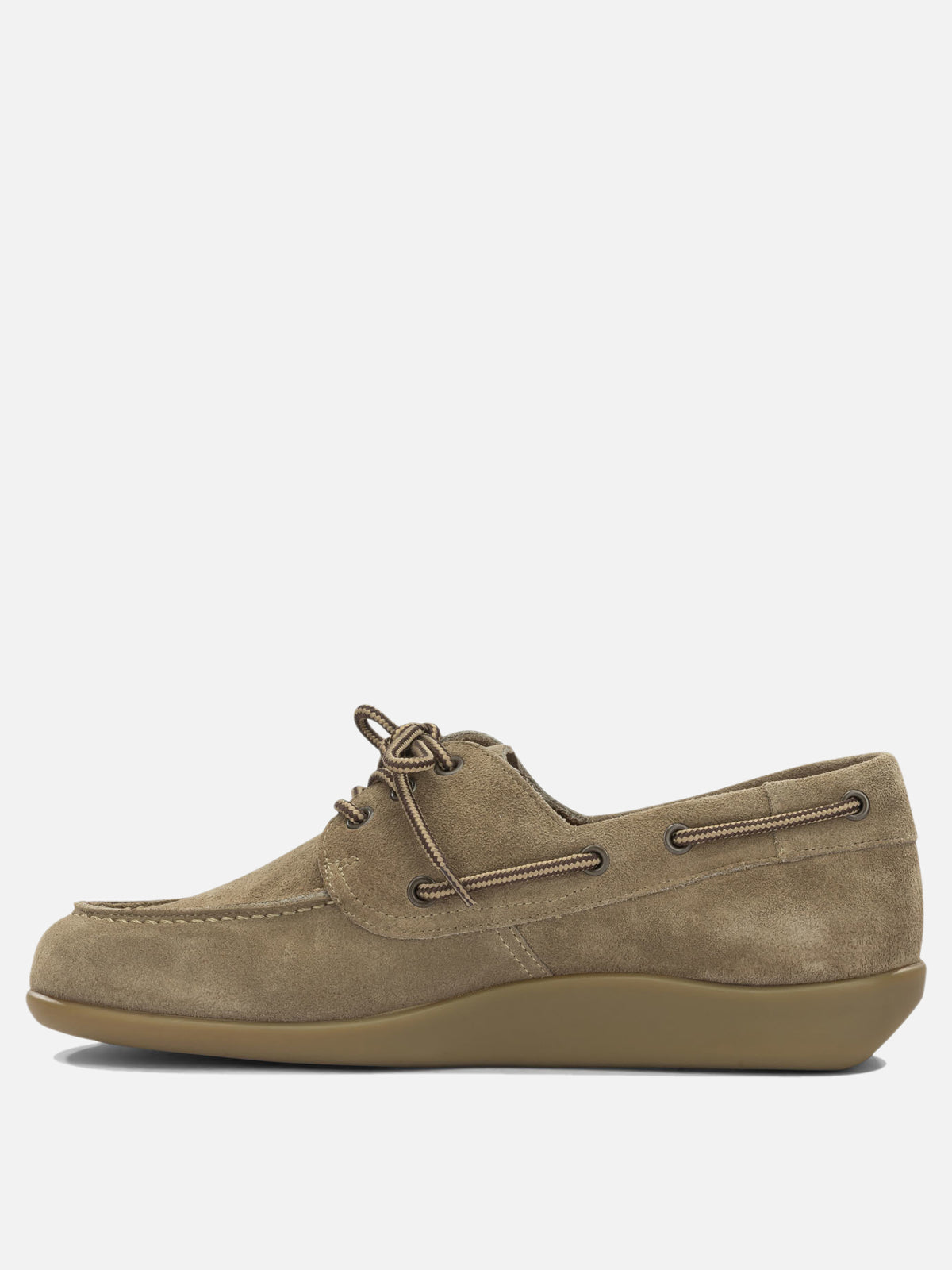 Sebago "Gary Jobson Suede" Lace-Up Loafers Brown

