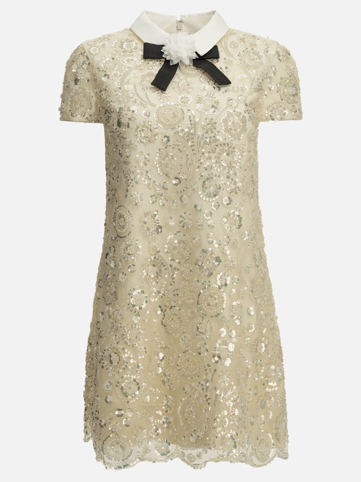 Self-portrait Short sheath dress White - VIETTI
