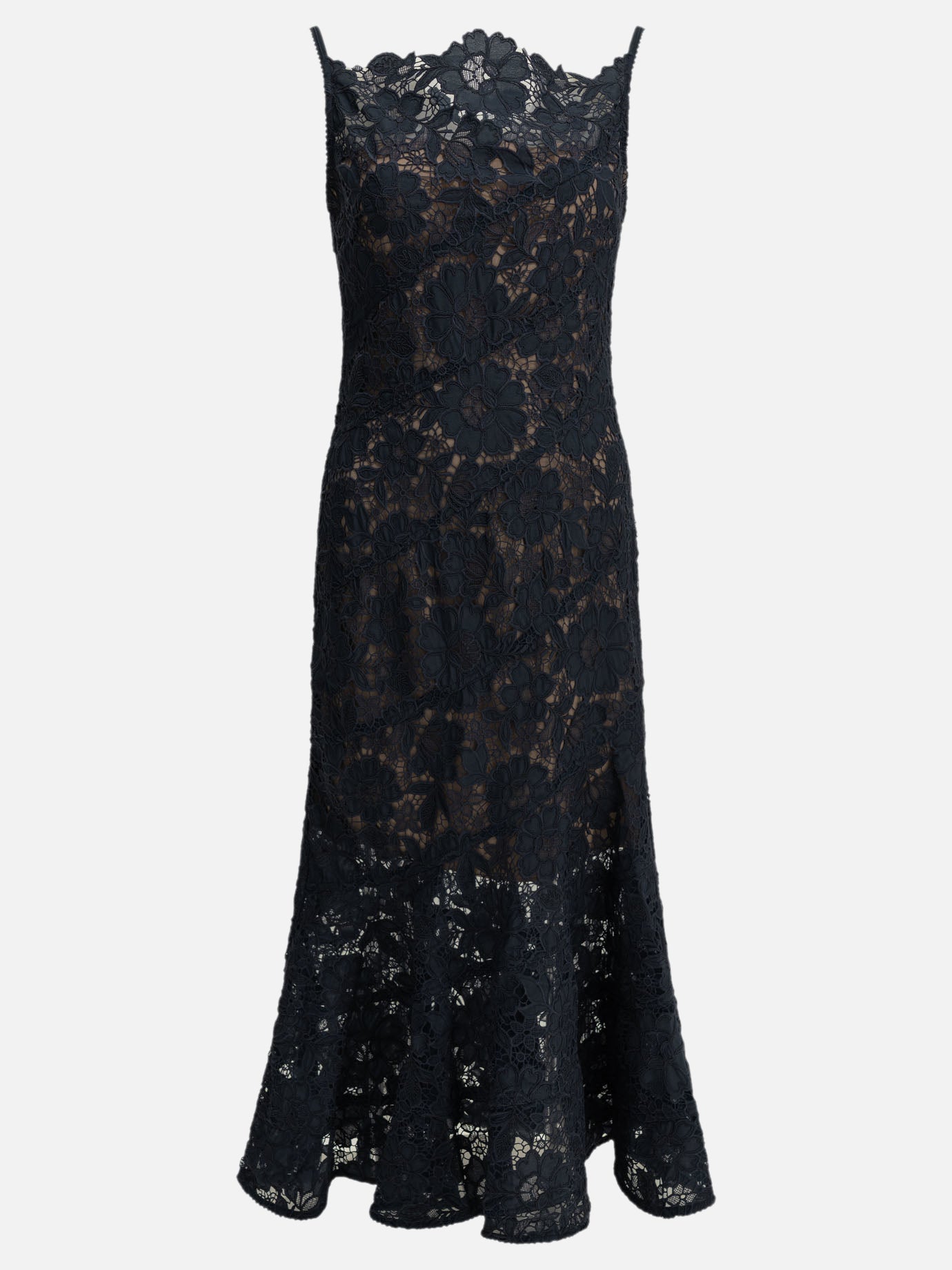 Midi dresses Embroidered  Blue - Self-portrait Women | PDP | VIETTI Online Store | Zoom-Modal
