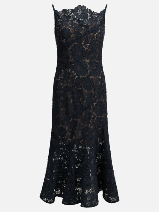Midi dresses Embroidered  Blue - Self-portrait Women | PLP | VIETTI Online Store 
