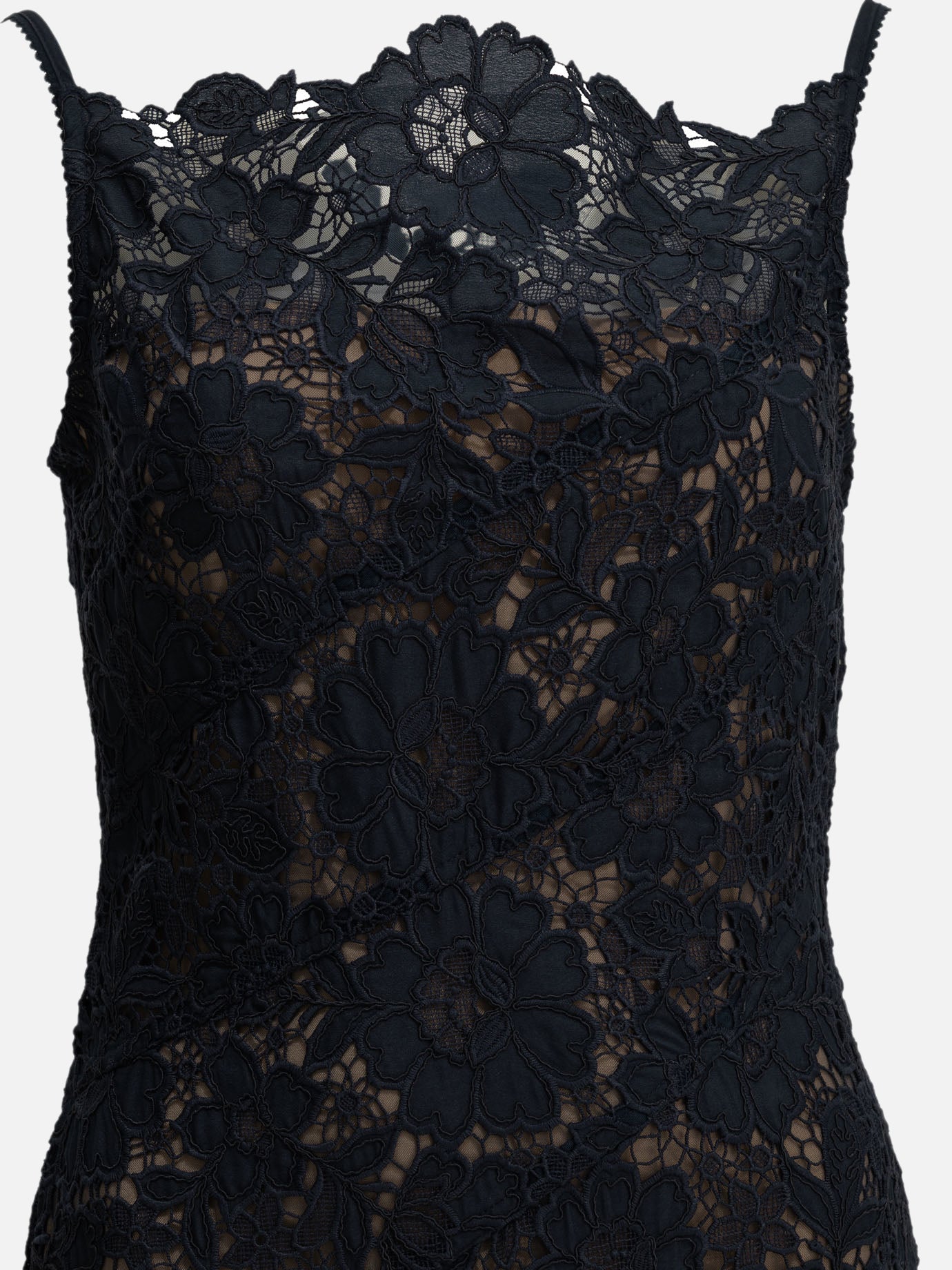 Midi dresses Embroidered  Blue - Self-portrait Women | PDP | VIETTI Online Store | thumbnail_3