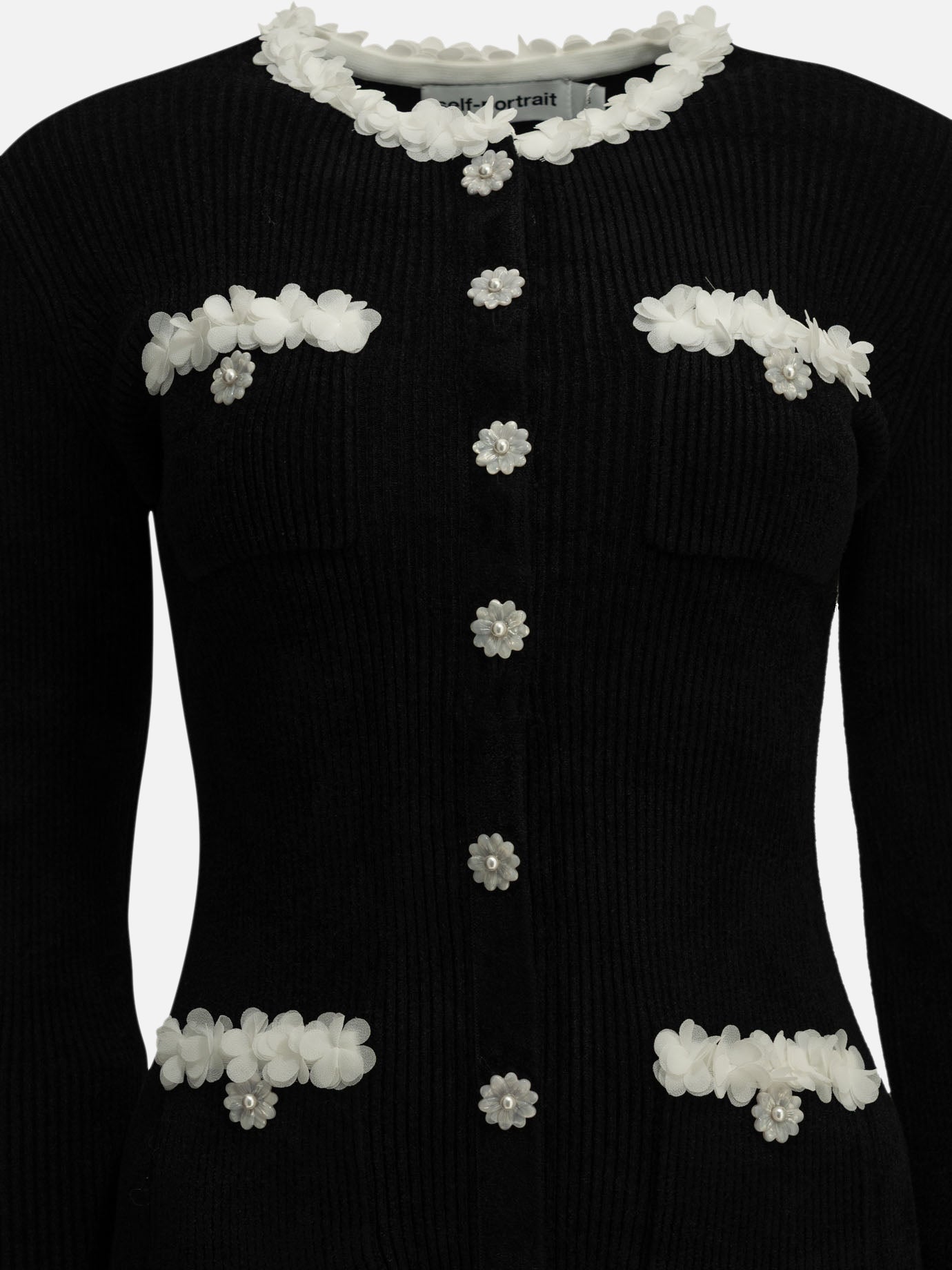 Mini dresses Solid colour  Black - Self-portrait Women | PDP | VIETTI Online Store | thumbnail_3