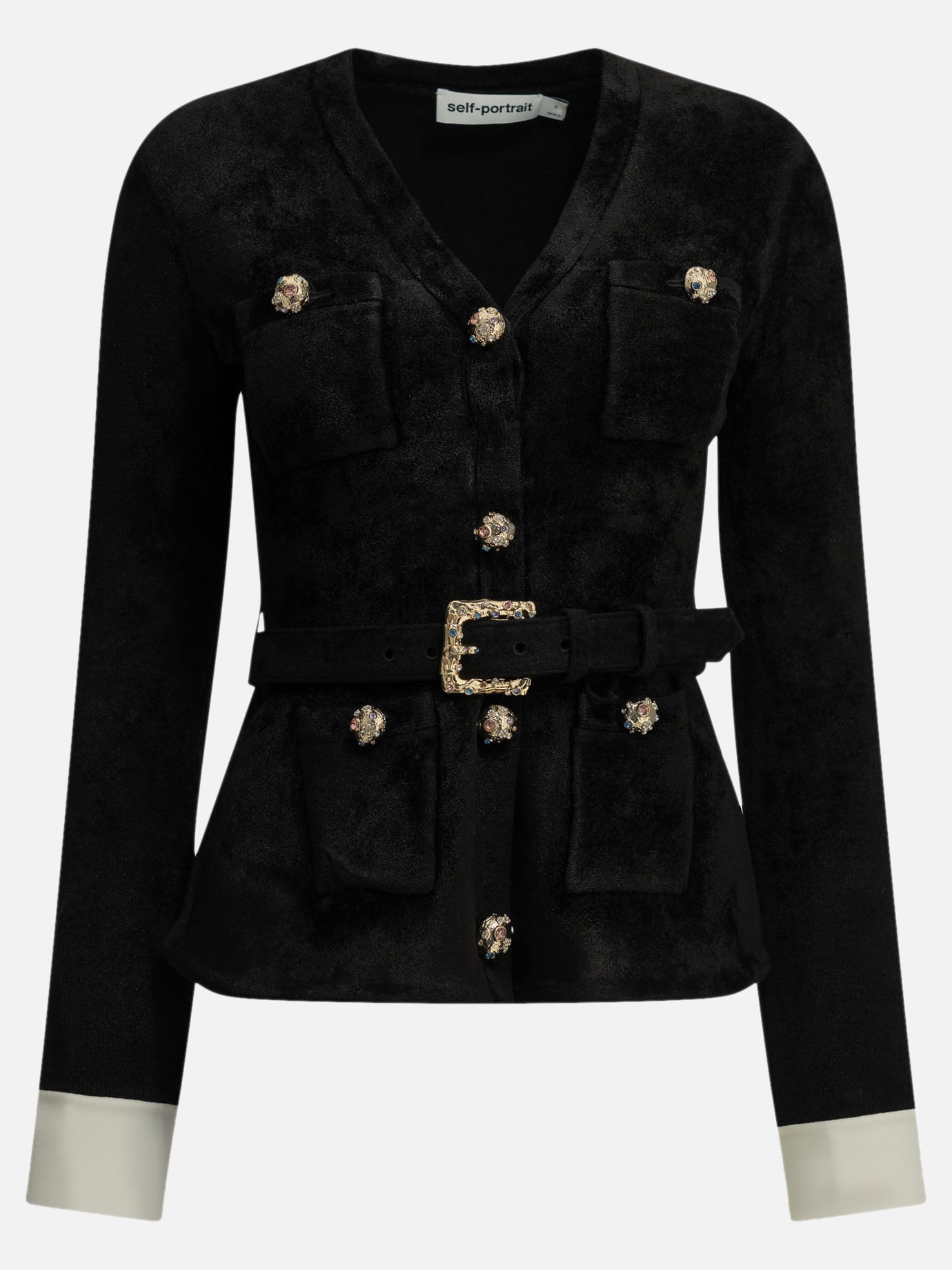 Cardigans Solid colour  Black - Self-portrait Women | PDP | VIETTI Online Store | thumbnail