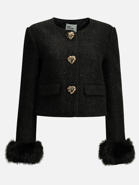 Blazers Bouclé  Black - Self-portrait Women | PLP | VIETTI Online Store 
