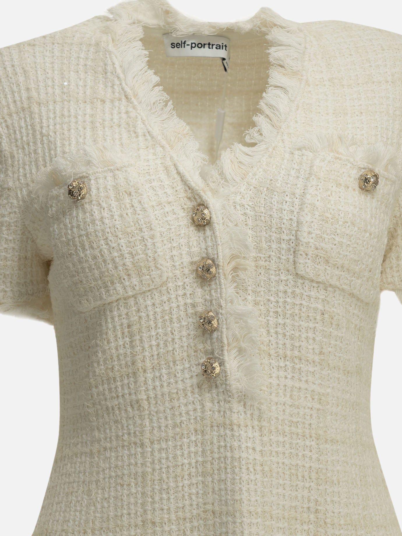 Mini dresses Solid colour  White - Self-portrait Women | PDP | VIETTI Online Store | Zoom-Modal_3
