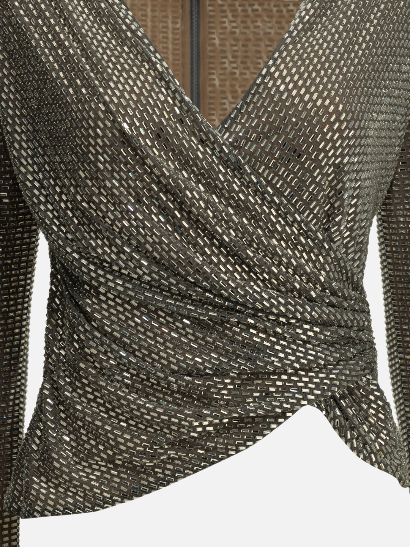 Casual tops Solid colour  Silver - Self-portrait Women | PDP | VIETTI Online Store | Zoom-Modal_3
