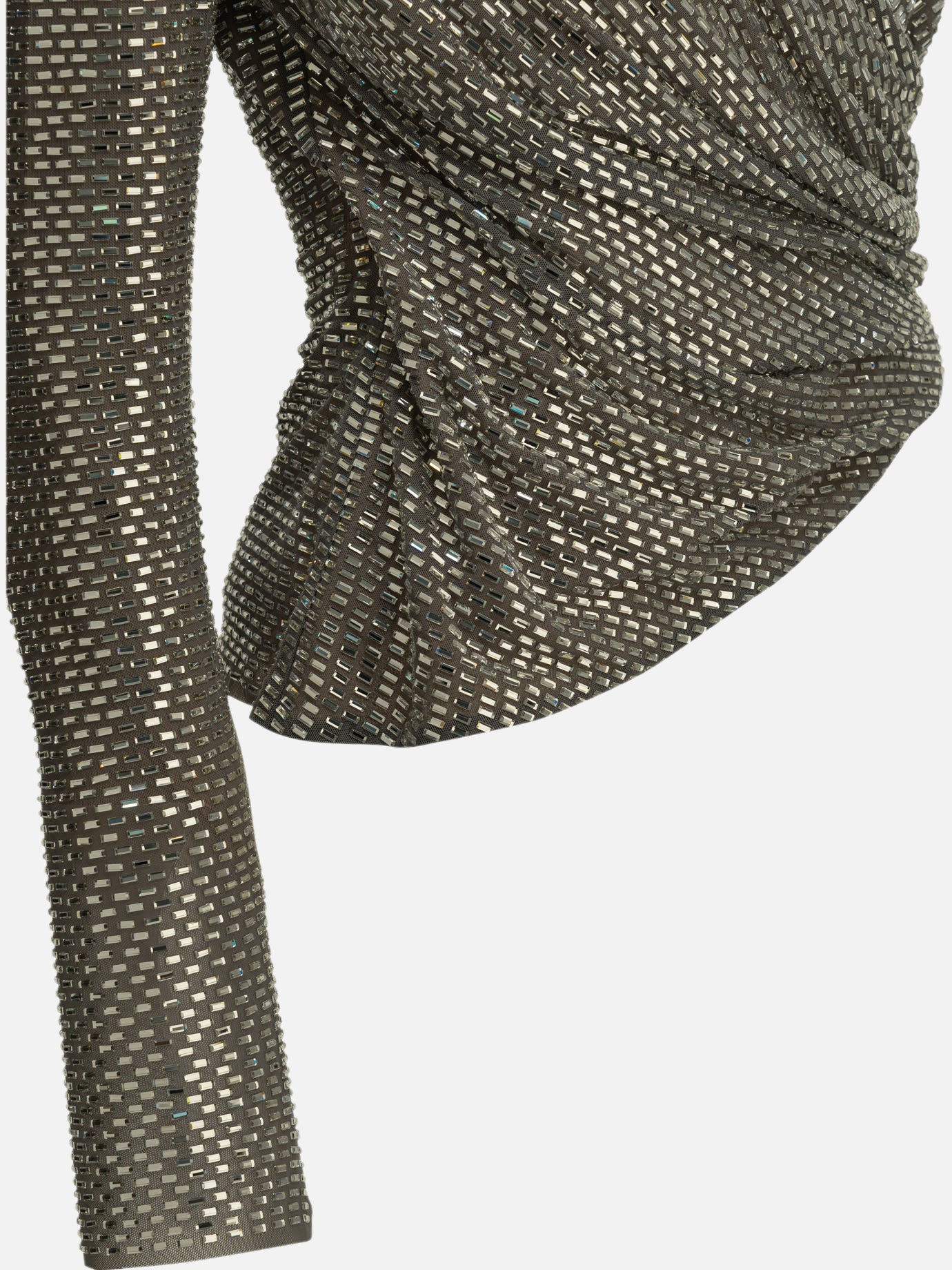 Casual tops Solid colour  Silver - Self-portrait Women | PDP | VIETTI Online Store | Zoom-Modal_4
