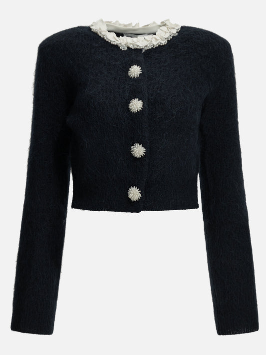 Cardigans Solid colour  Blue - Self-portrait Women | PDP | VIETTI Online Store 
