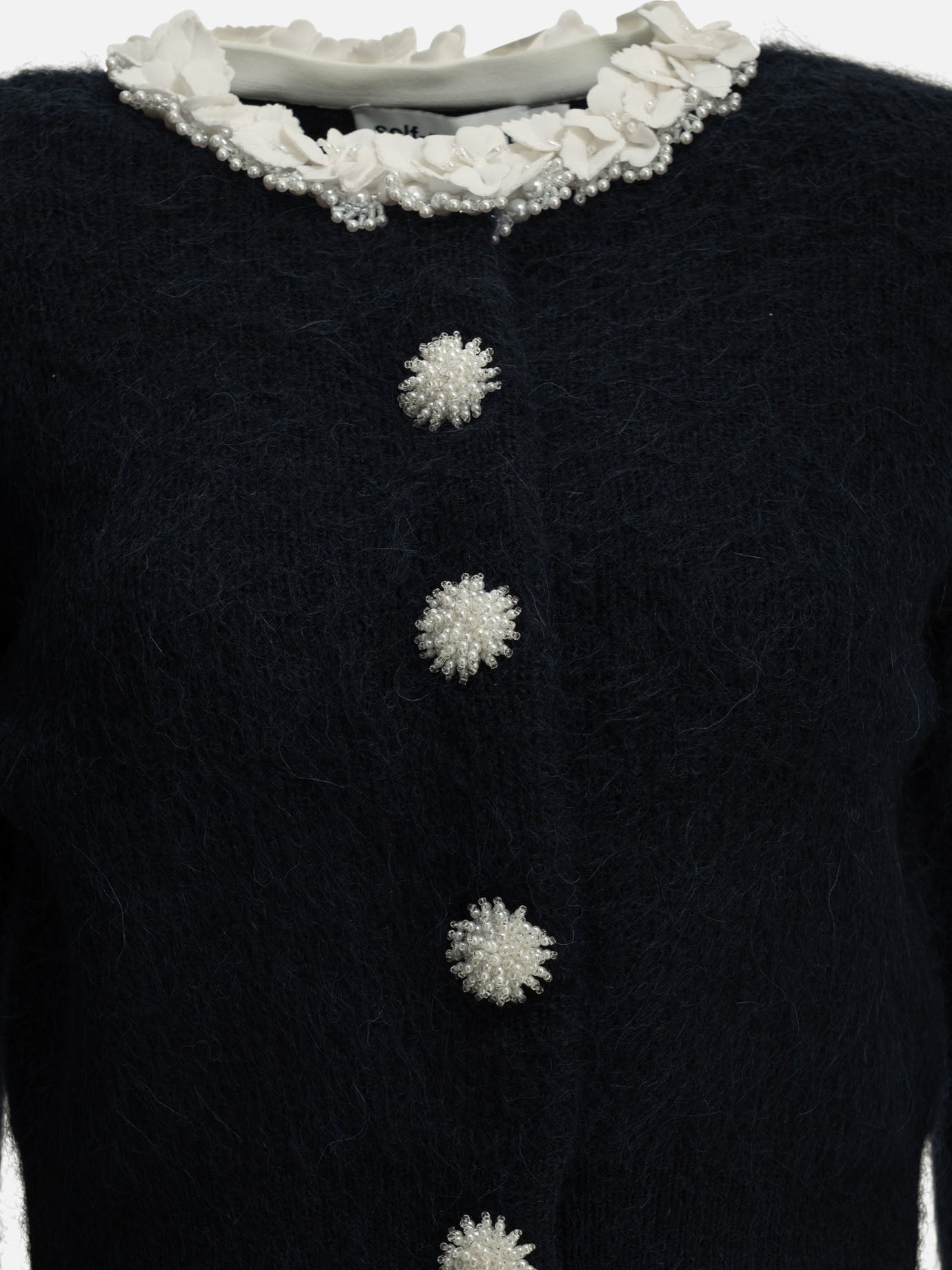 Cardigans Solid colour  Blue - Self-portrait Women | PDP | VIETTI Online Store | thumbnail_3