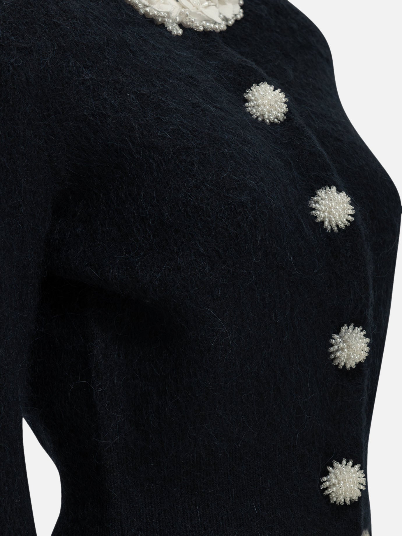 Cardigans Solid colour  Blue - Self-portrait Women | PDP | VIETTI Online Store | thumbnail_4