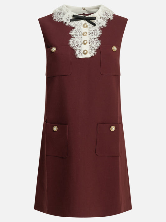 Abiti corti Solid colour  Bordeaux - Self-portrait Donna | PLP | VIETTI Online Store 
