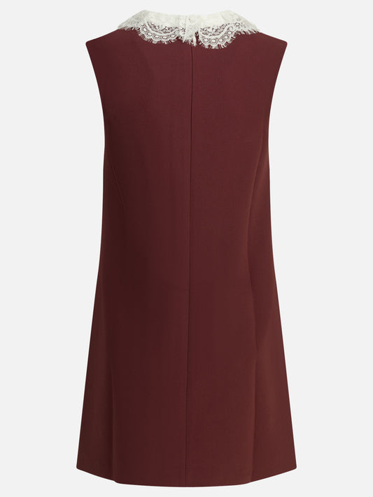 Mini dresses Solid colour  Bordeaux - Self-portrait Women | VIETTI Online Store | 2
