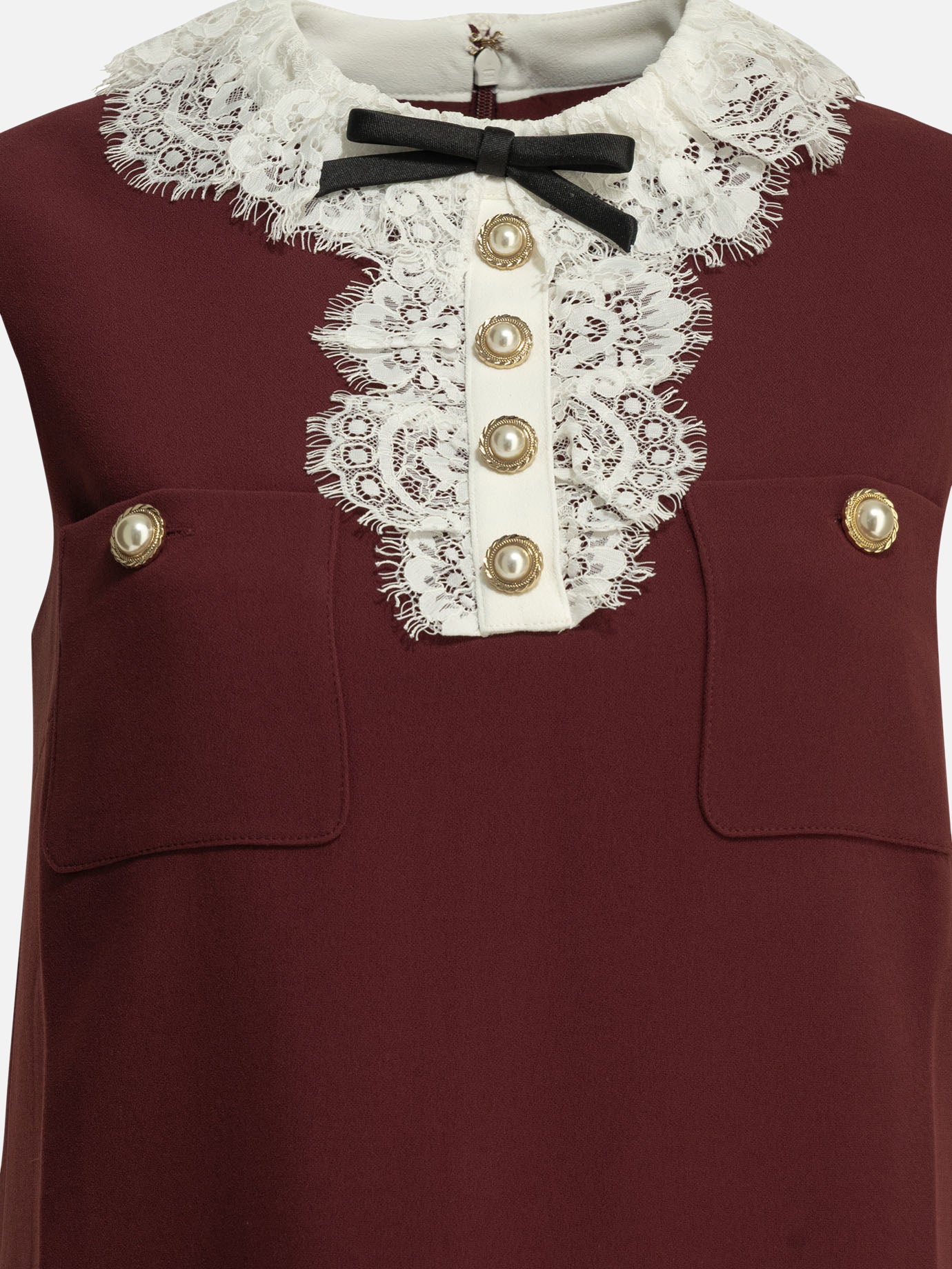 Mini dresses Solid colour  Bordeaux - Self-portrait Women | PDP | VIETTI Online Store | Zoom-Modal_3
