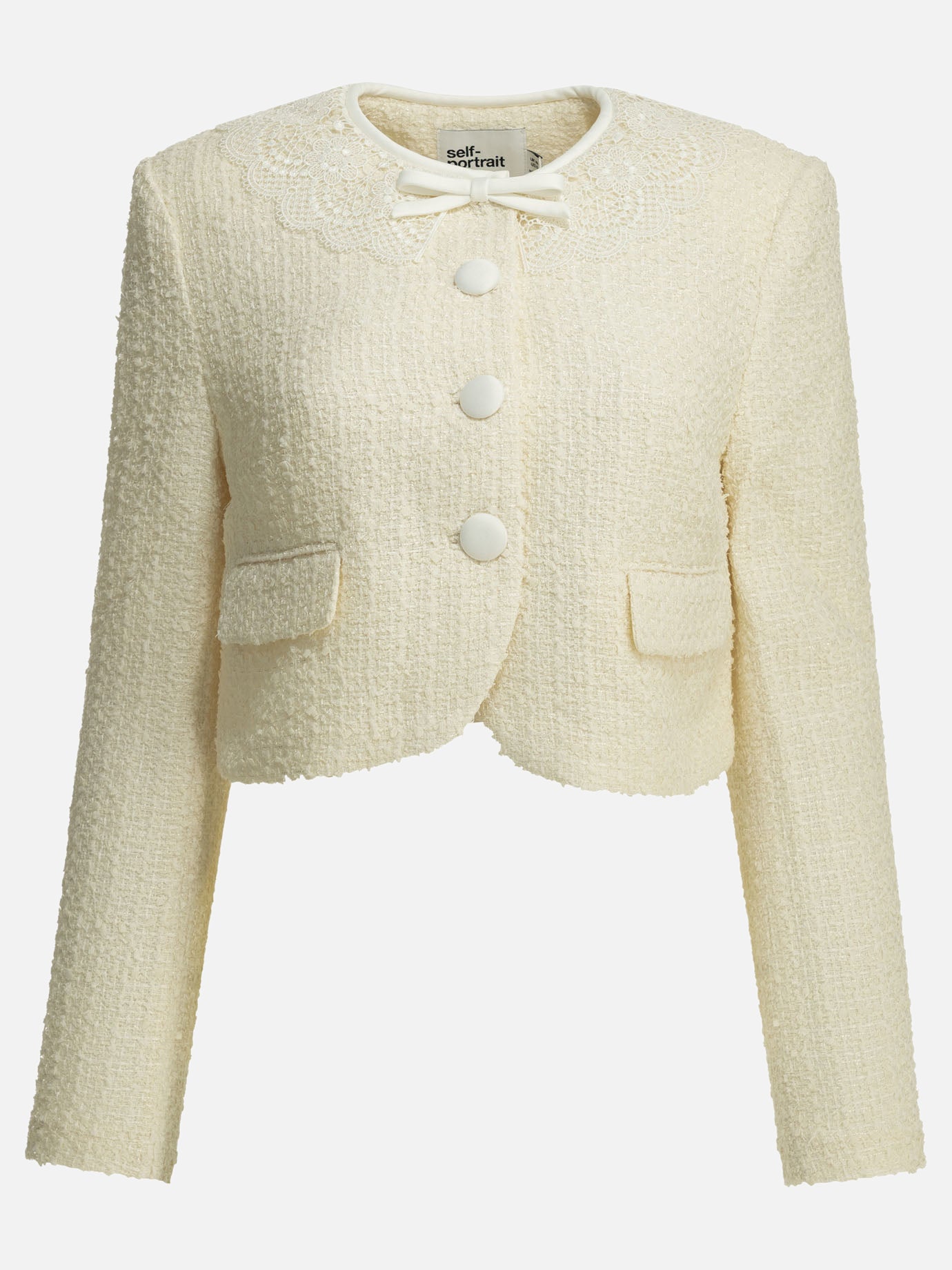Blazer Bouclé  Bianco - Self-portrait Donna | PDP | VIETTI Online Store | thumbnail