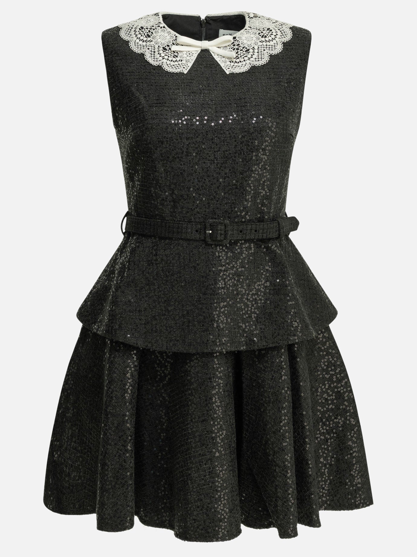 Mini dresses Embroidered  Black - Self-portrait Women | PDP | VIETTI Online Store | thumbnail
