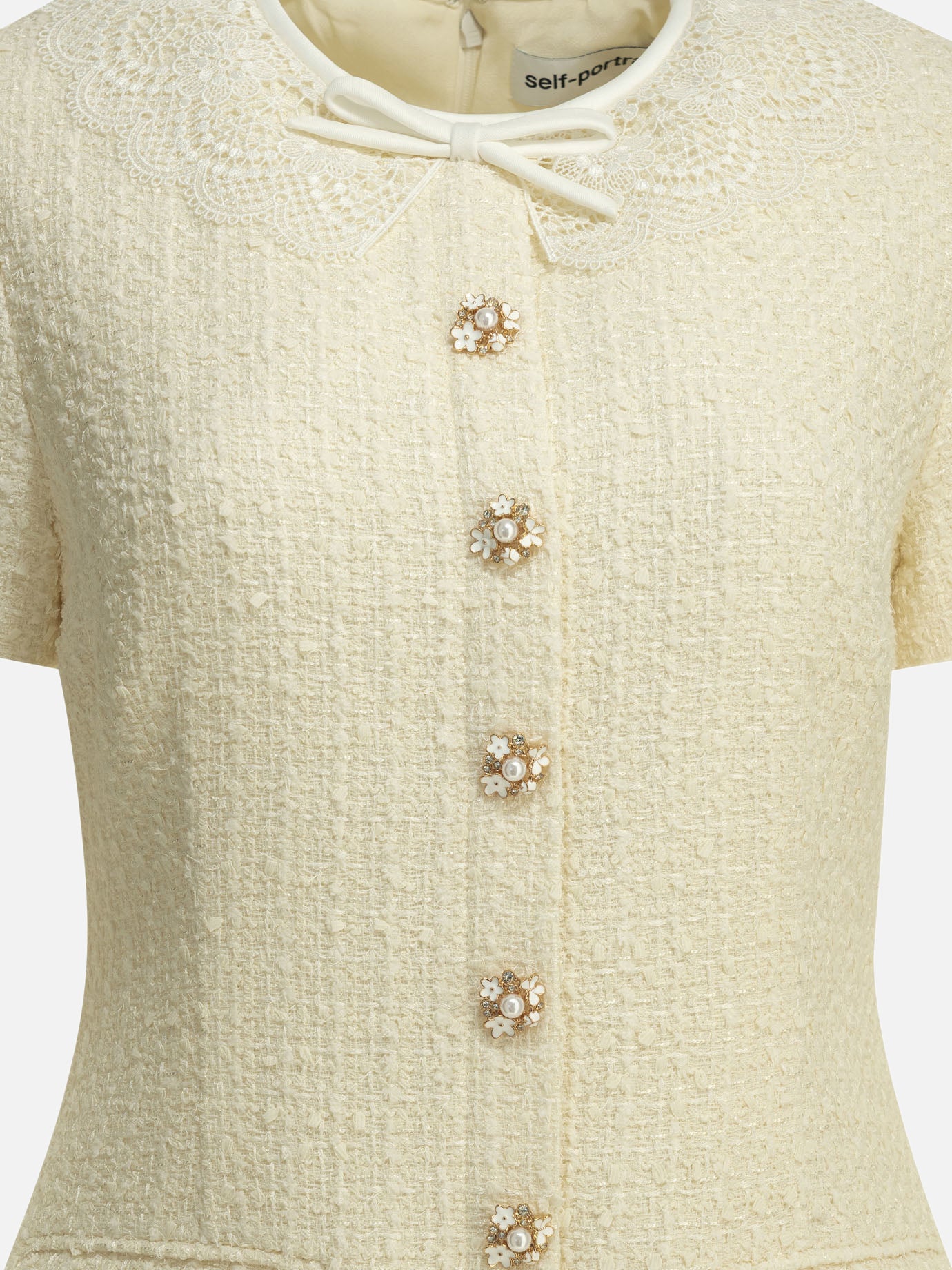 Abiti corti Embroidered  Bianco - Self-portrait Donna | PDP | VIETTI Online Store | Zoom-Modal_3
