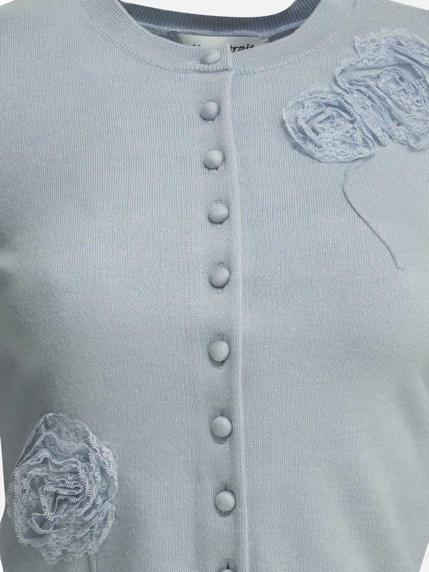 Cardigans Embroidered  Light blue - Self-portrait Women | PDP | VIETTI Online Store | Zoom-Modal_3
