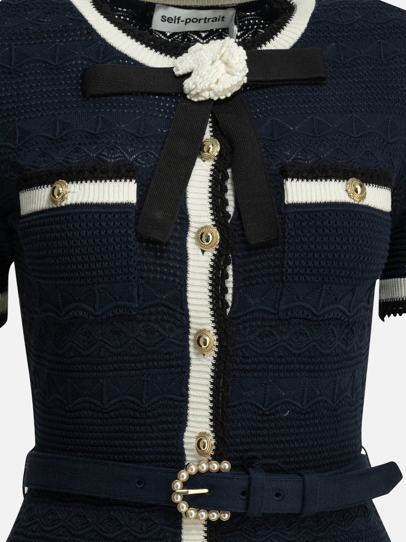 Abiti midi Solid colour  Blu - Self-portrait Donna | PDP | VIETTI Online Store | Zoom-Modal_3
