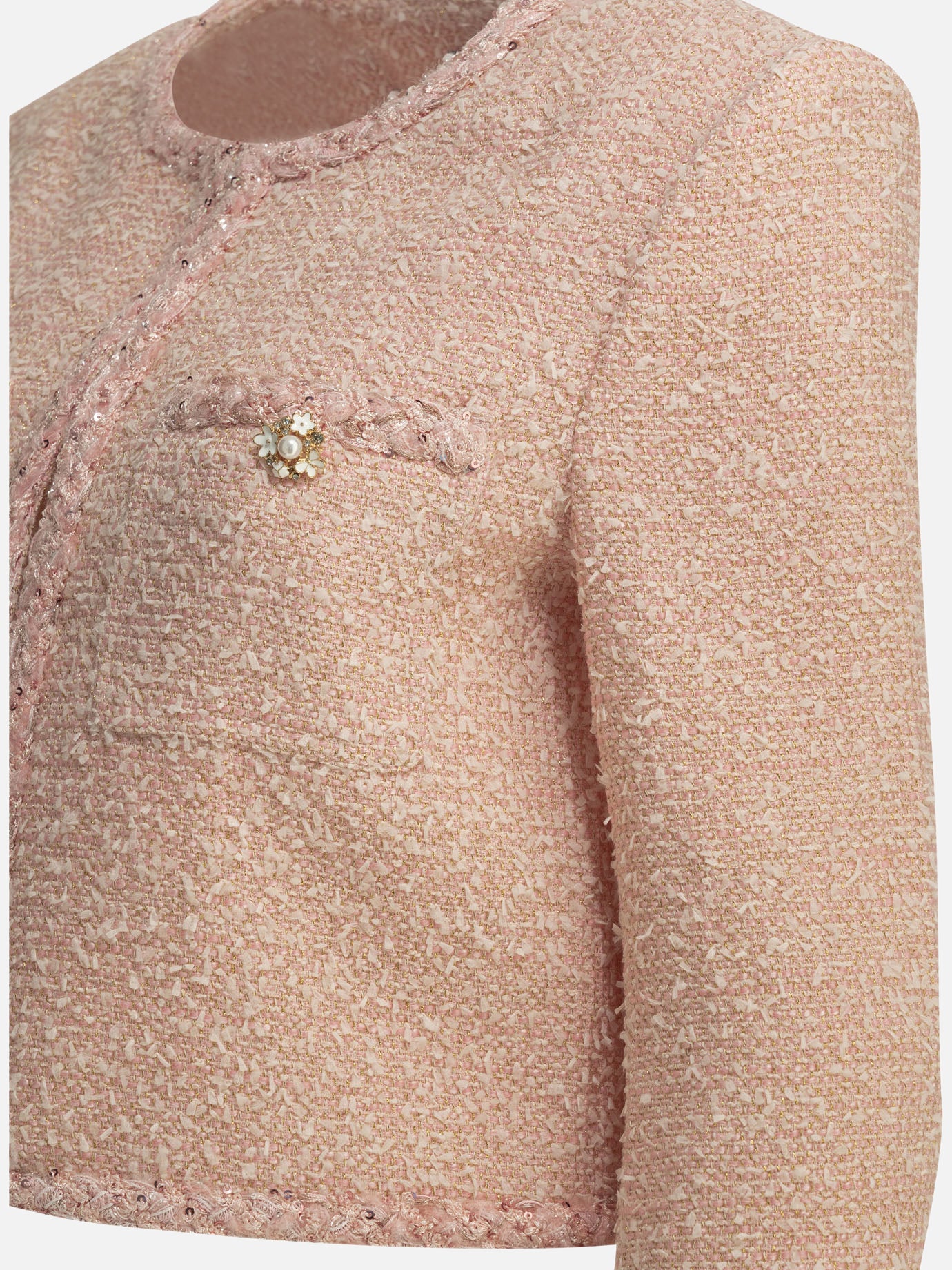 Blazer Bouclé  Rosa - Self-portrait Donna | PDP | VIETTI Online Store | thumbnail_4
