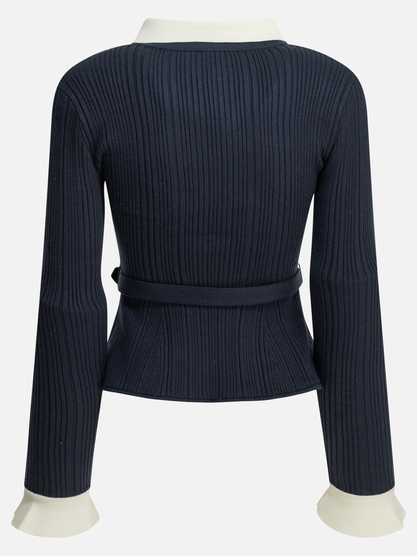 Cardigans Textured knit  Blue - Self-portrait Women | PDP | VIETTI Online Store | thumbnail_2
