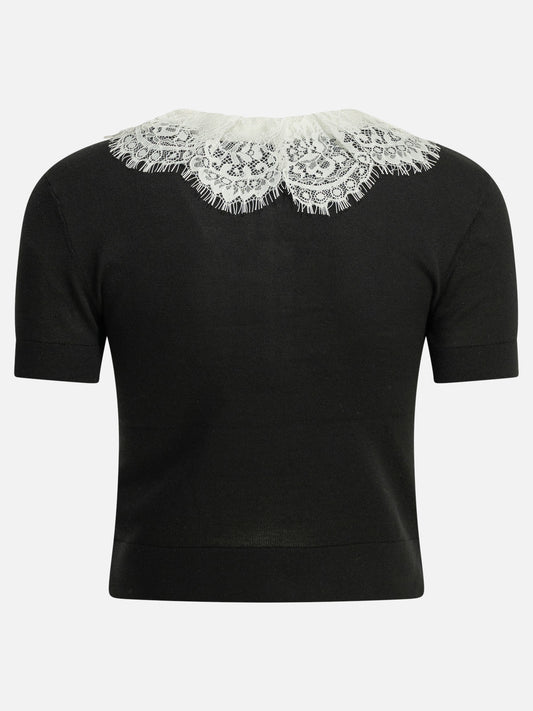 Polo sweater Embellished  Black - Self-portrait Women | PLP | VIETTI Online Store | 2
