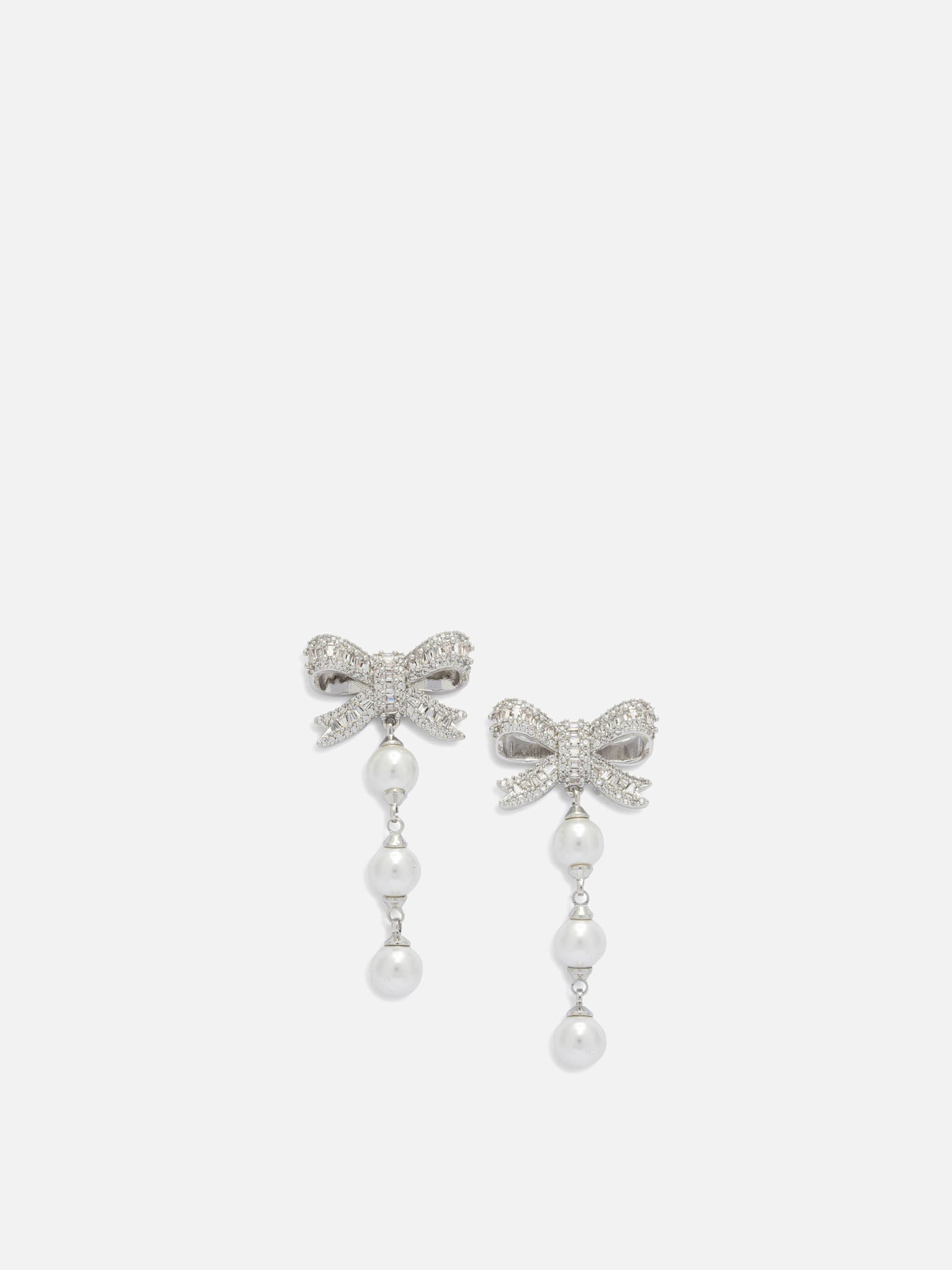 Earrings 100% brass 100% acrylic  Silver - Self-portrait Women | PDP | VIETTI Online Store | thumbnail