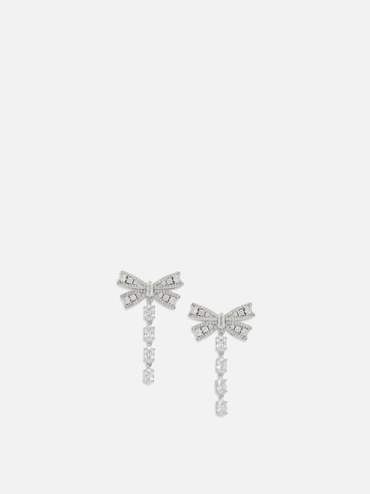 Earrings 100% brass 100% glass  Silver - Self-portrait Women | PLP | VIETTI Online Store 
