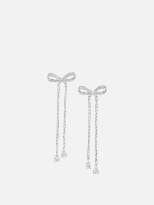 Earrings 100% brass 100% glass  Silver - Self-portrait Women | PLP | VIETTI Online Store 
