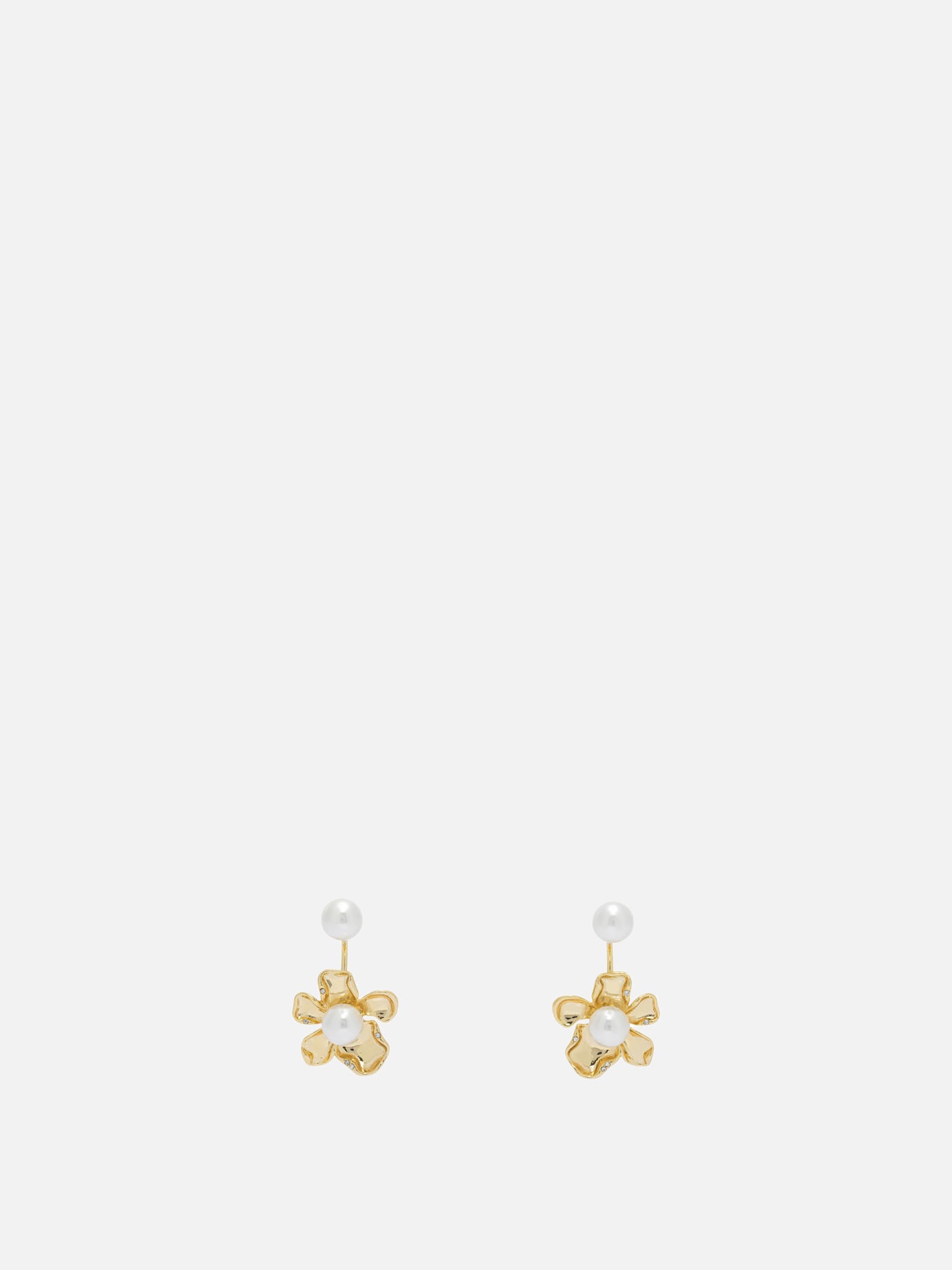 Earrings 100% brass 100% glass  Gold - Self-portrait Women | PDP | VIETTI Online Store | thumbnail