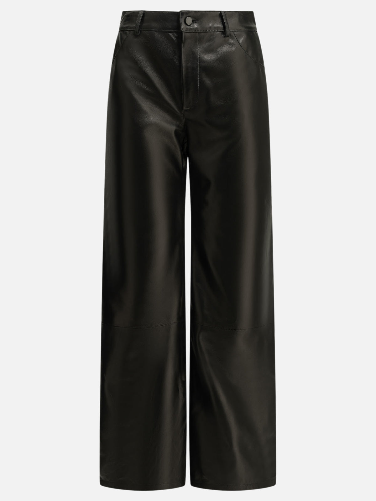 Semper Casual nappa leather pants Black

