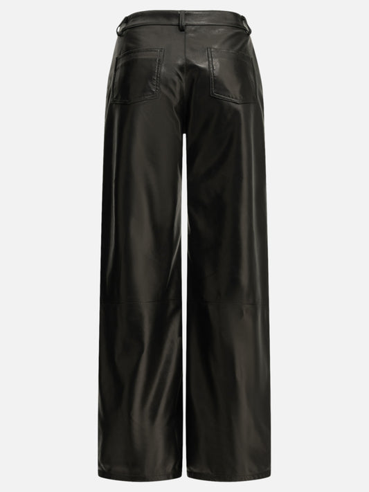 Semper Casual nappa leather pants Black

