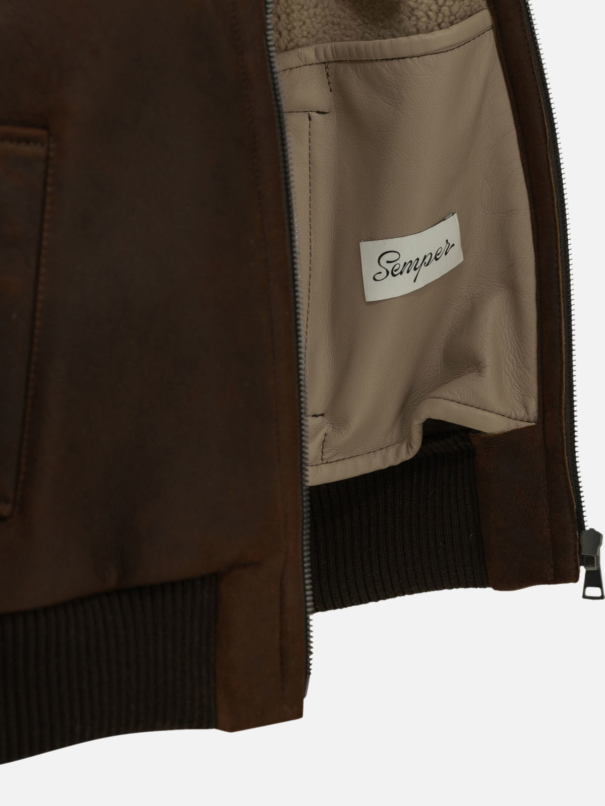 Semper Shearling jacket Brown - VIETTI
