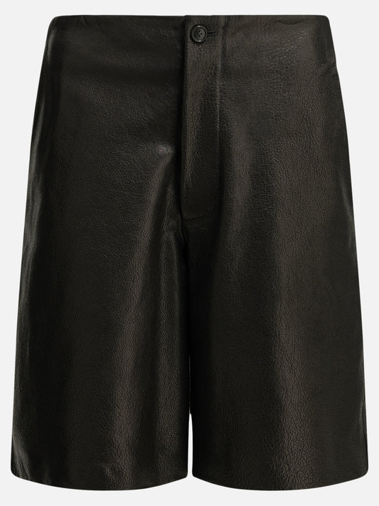 Semper Formal leather shorts Black

