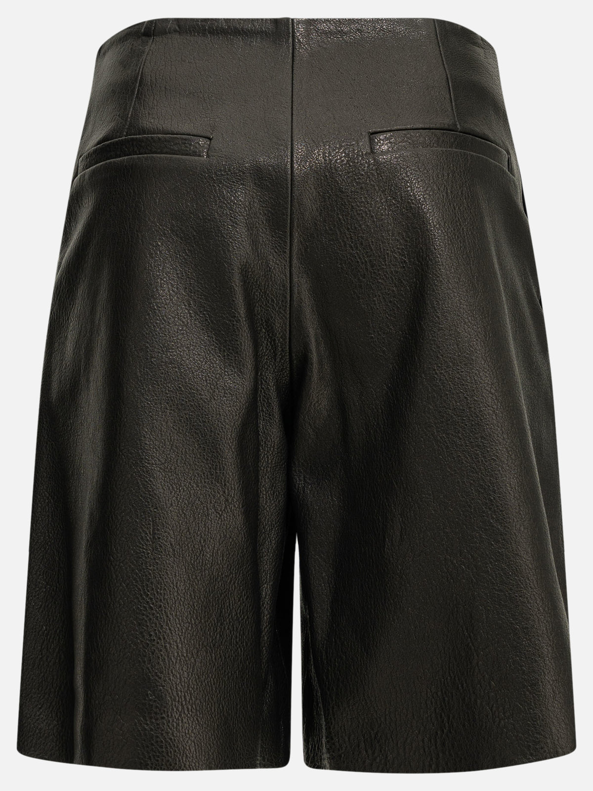 Semper Formal leather shorts Black

