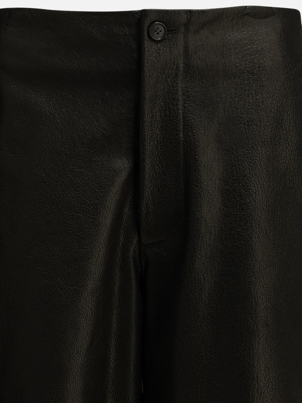 Semper Formal leather shorts Black

