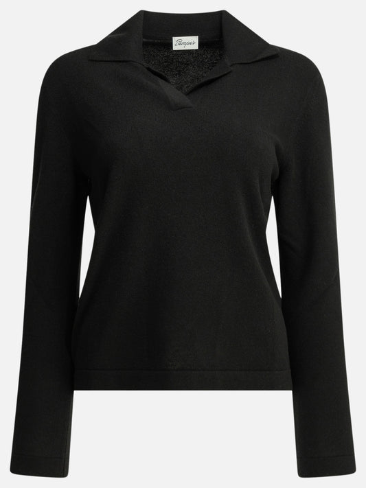 Polo sweater Solid colour  Black - Semper Women | PLP | VIETTI Online Store 
