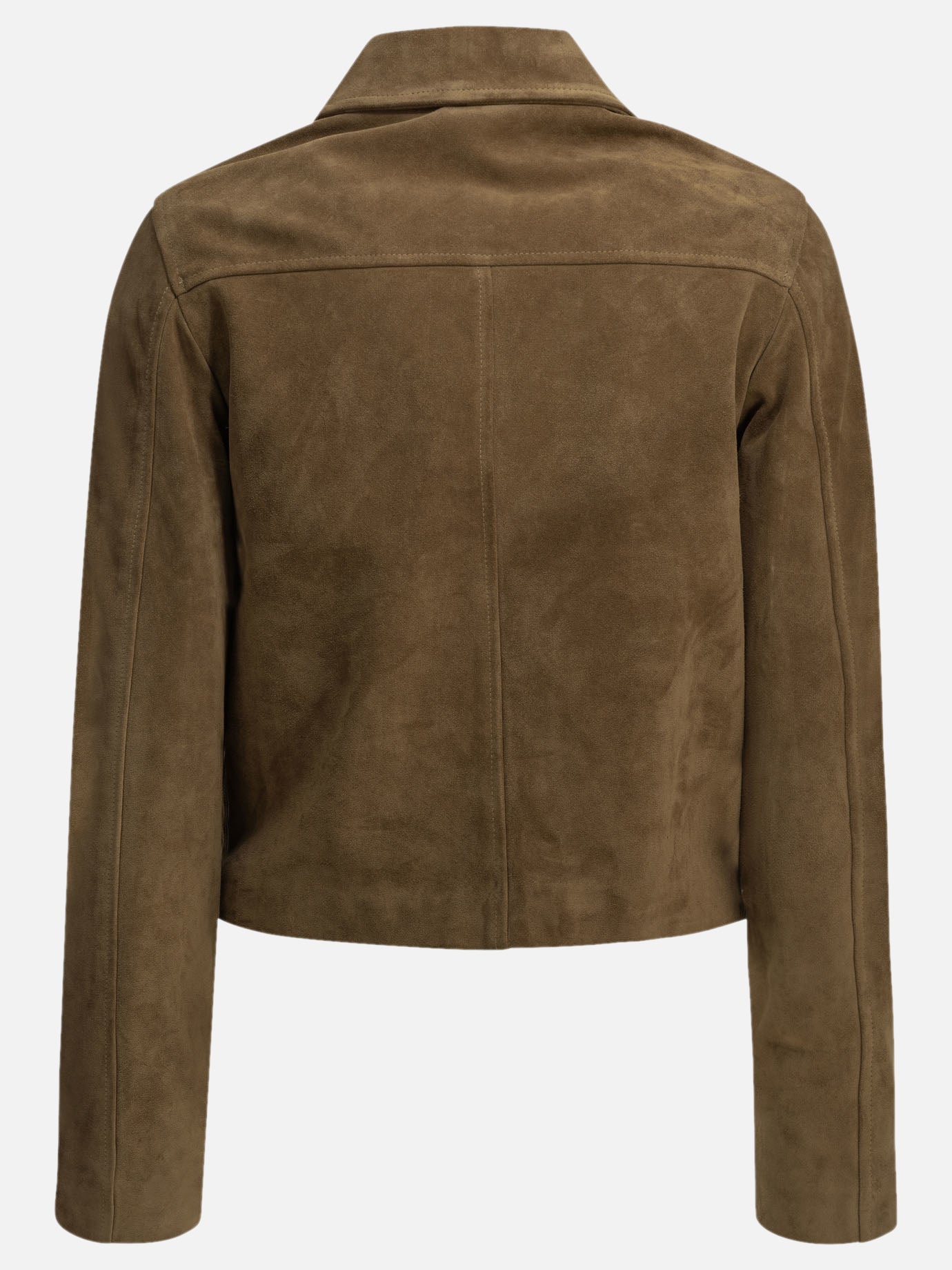 Leather jackets Solid colour  Brown - Semper Women | PDP | VIETTI Online Store | Zoom-Modal_2
